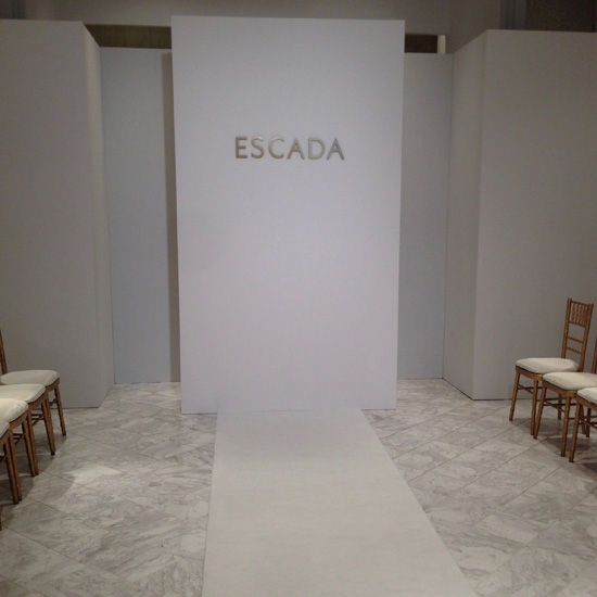 Set Design, Fashion, fashion show, Escada, Advanced Productions. 