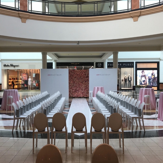 Set Design, printed fabric walls, fashion, fashion show, Neiman Marcus, Advanced 